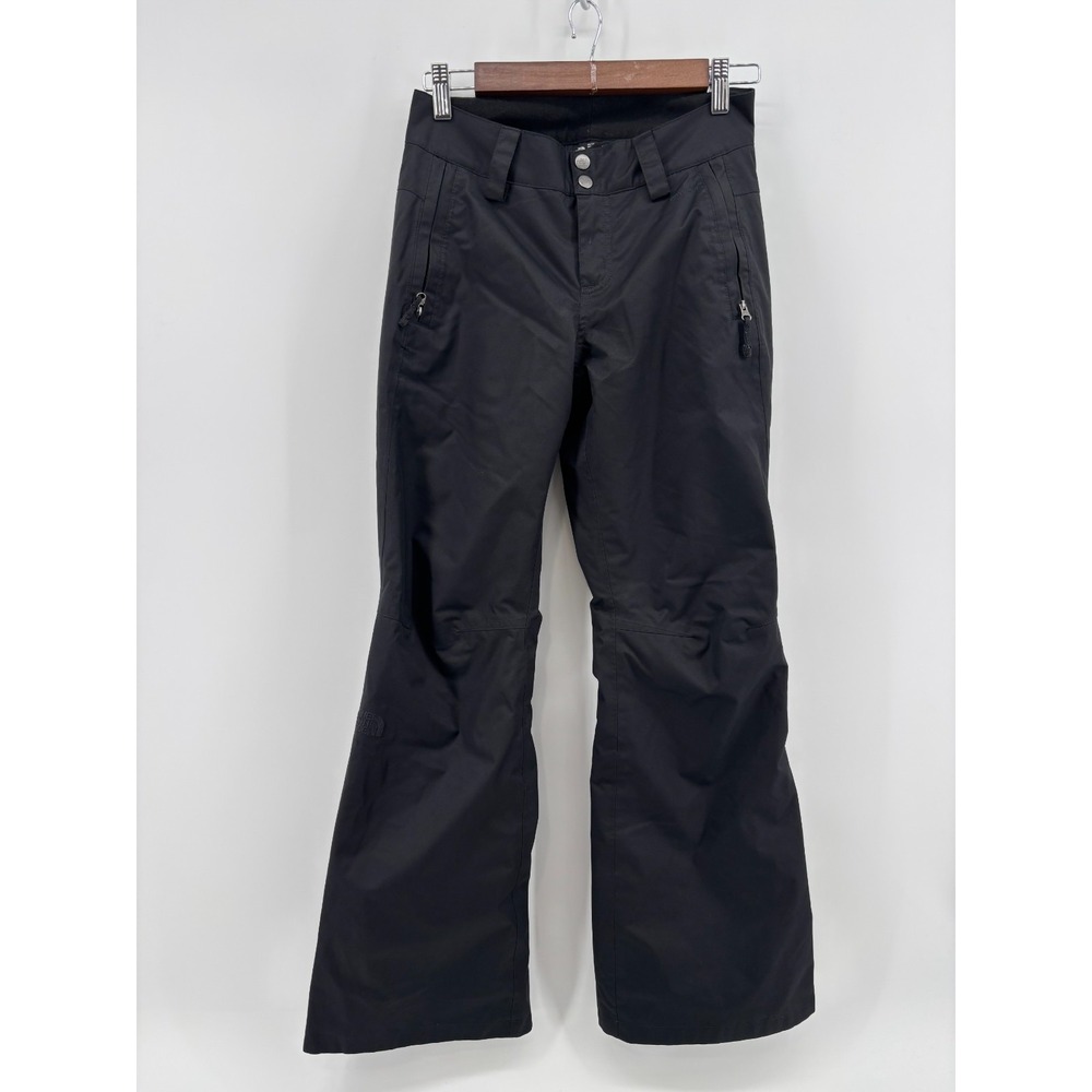 The North Face Ski Snowboard Pants Womens Black Logo Dryvent Zipper Pockets XS